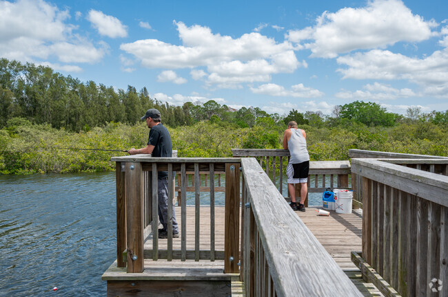 Eagle Point Park is a locals favorite for fishing and a canoe launch.