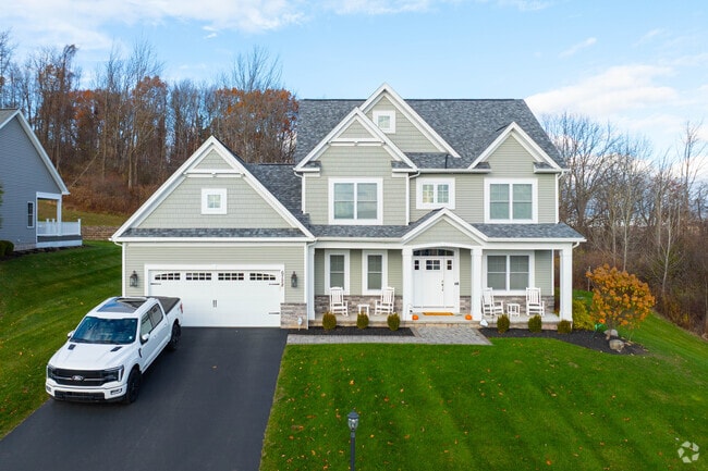 New Traditional homes in Victor combine modern living with neighborhood charm.