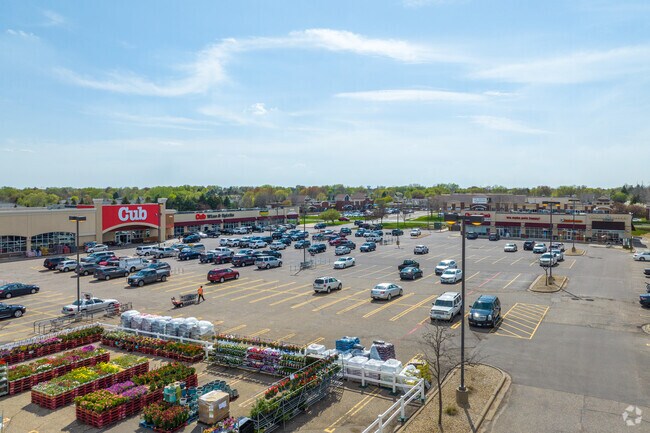 Cub Foods is another anchor grocery store in Rosemount with a Caribou Coffee nearby.