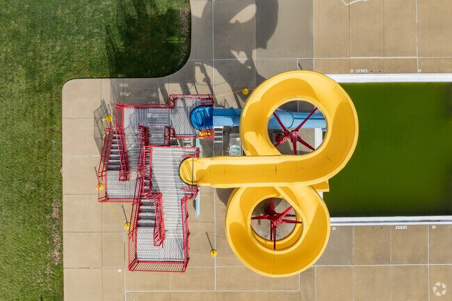 Looping water slides can be found at Greene County Water Park.