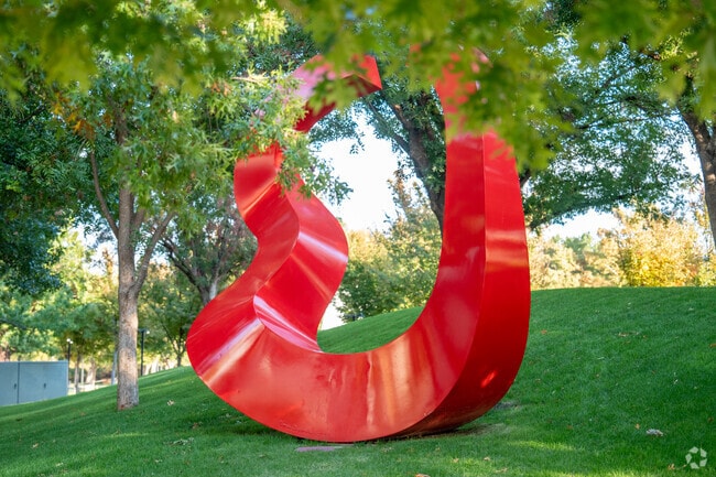 Take the short drive to downtown Oklahoma City and enjoy the artwork near Spencer.