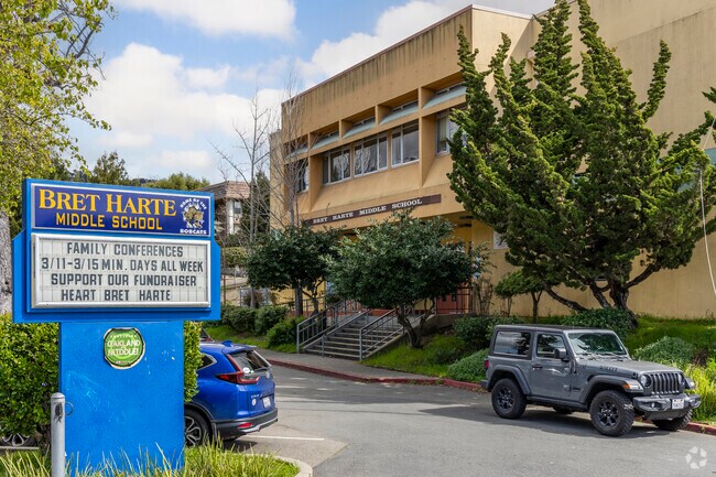 Bret Harte Middle School is nearby and offers a competitive curriculum.