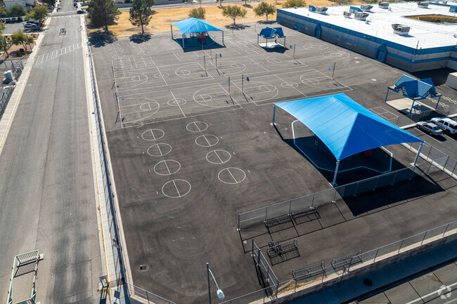 The blacktop allows for multipurpose play at the Marc Kahre Elementary School.