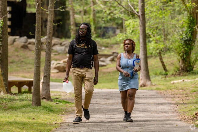 Go for a walk or hike through the trails at Cascade Springs Nature Preserve.