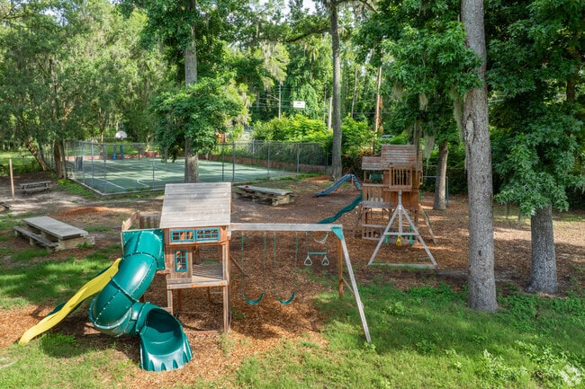 Kids can enjoy the playground at Westwood Hills Christian School.