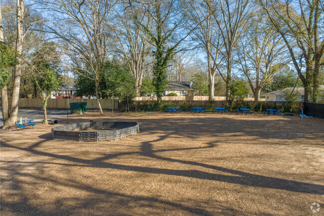 The GLOBE Academy Upper Campus has a wide open play area.