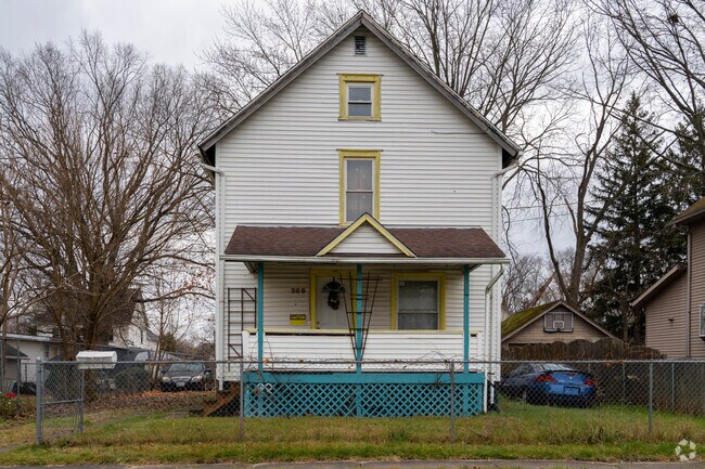 The Amvets neighborhood has Colonial homes on tree covered lots.