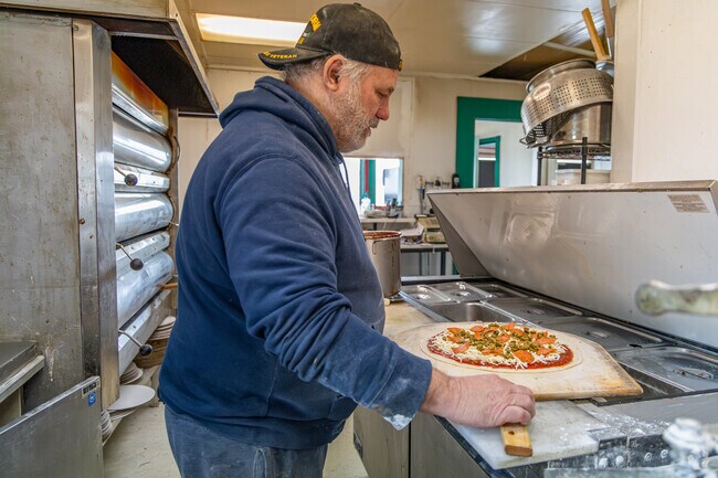 Fairview residents can grab a pizza from the Famous Tarantino's restaurant.