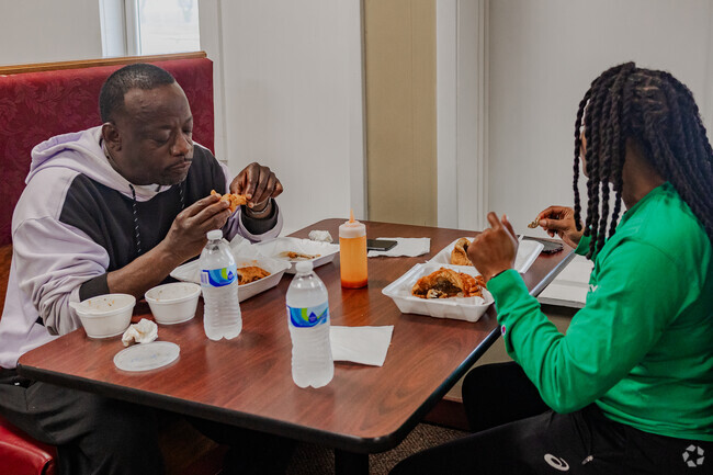 Enjoy a delicious meal with loved ones at Charlow's Grill in Rudisill Plaza.