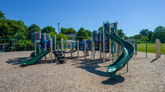 Children at Indian Springs Elementary School enjoy playing on the playground at recess.