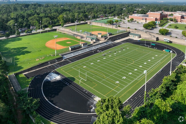 Eau Claire High School in Columbia has amazing football and baseball fields.