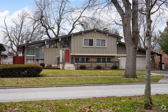 Tudor-style homes appear in several Lansing neighborhoods.