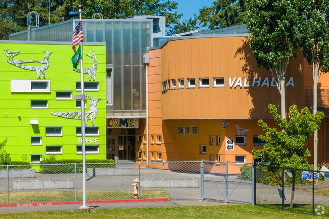 Valhalla Elementary School is home to Voyagers and serves students in grades K-12.