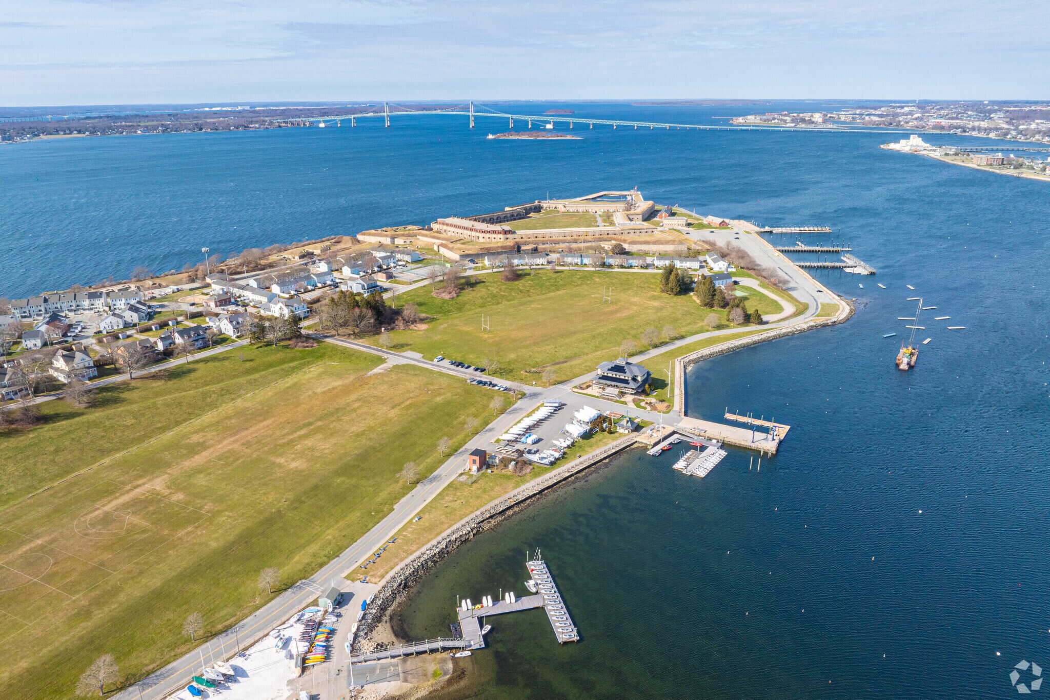 Fort Adams has held major events with millions of visitors in Newport near Bellevue Avenue.