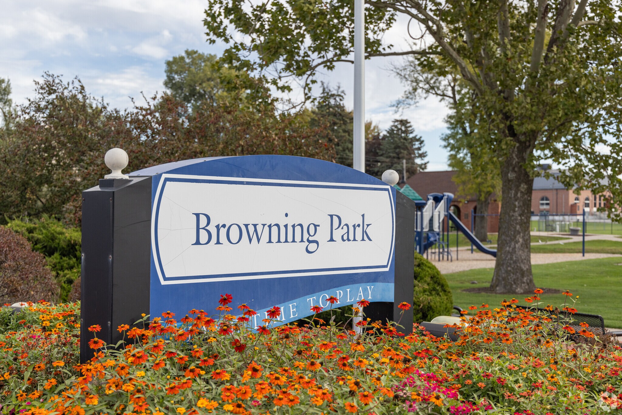 Browning Park in Willard-Wharton has modern playgrounds and picnic areas to enjoy.