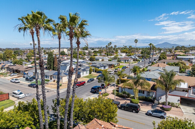 Palm trees proudly punctuate the sun drenched streets of Downtown Chula Vista.
