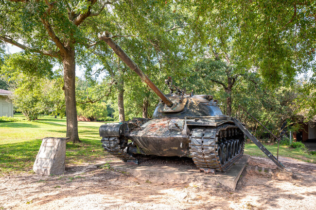 Enjoy this war artifact situated at Pendleton King Park in Midtown Augusta.