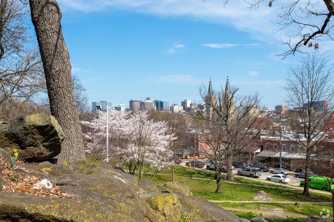 View of the Wilmington skyline from Kosciuszko Park