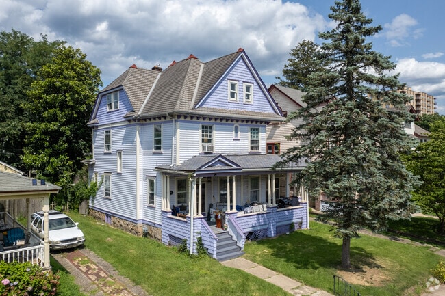 Three story Victorian homes can be found in the Berkeley Square & Parkside neighborhood.