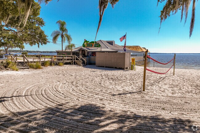 Gator Joe's Beach Bar & Grill is a beachfront hangout for eats & drinks.