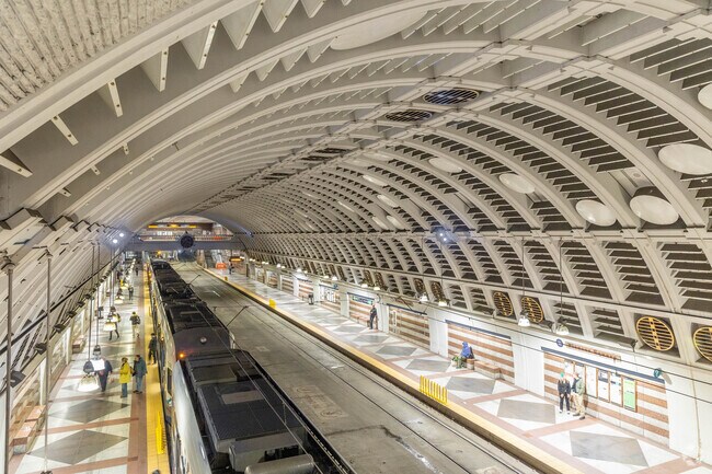 Commuters can access the convenient Pioneer Square light rail station to get around town.