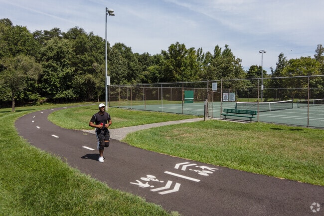 Paved paths at Birchwood City Recreation Area in Glassmanor make it easy to walk or run.