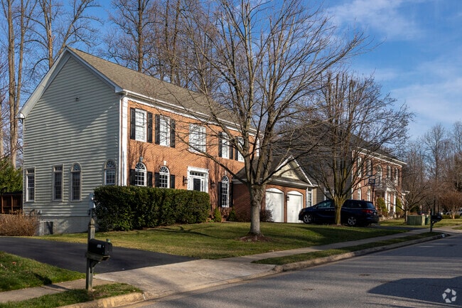 Bold brick single family homes are one of the styles you will see in Burke.