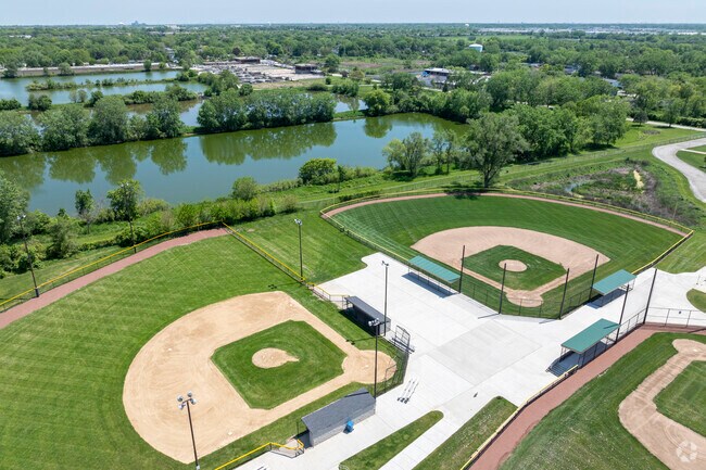 Off Irving Park Road at the center of Hanover Park, Hanover Park Water Reclamation Facility.