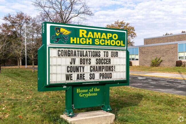 Ramapo High School serves local students in Spring Valley, New York.