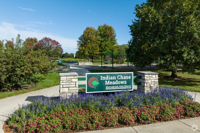Indian Chase Meadows Park is the ideal place to unwind during nice weather.