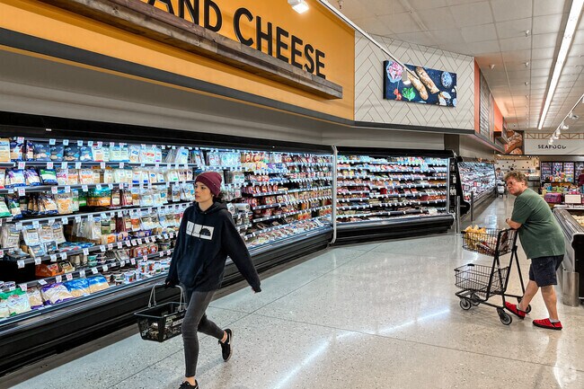 Old Orchard residents shop for groceries at nearby Harmons Grocery Store.