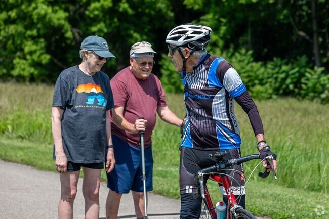 Head to the Great Miami River Trail for a bike ride near Rosedale-The Oaks.