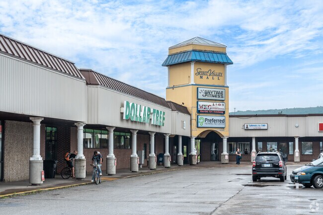 There is a convenient strip mall with a number of retailers near Cody.