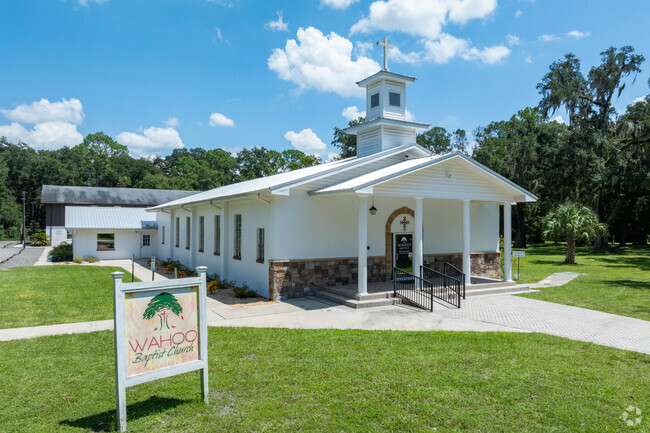 The Wahoo Baptist Church is a genuine small town style gathering place.