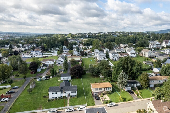 Aerial view of Tripp's Park shows nice size property lots.