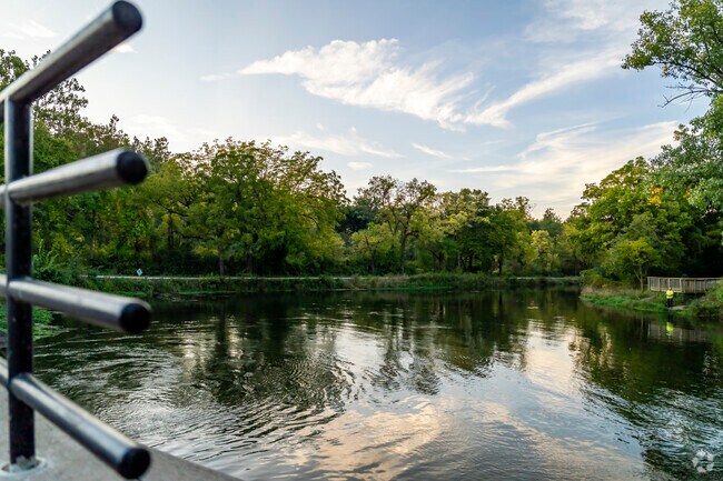 Maplecrest locals enjoy fishing at the headwaters of the Millrace Canal.