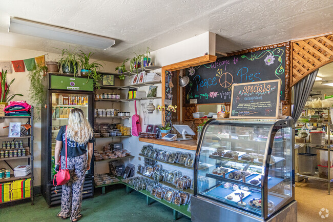 Peace Pies on Voltaire Street is a vegan pizza shop which offers deserts and much more.