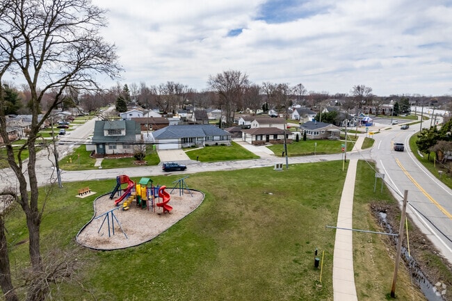 Newly built playgrounds are within walking distance of nearby homes in Harrison Township.