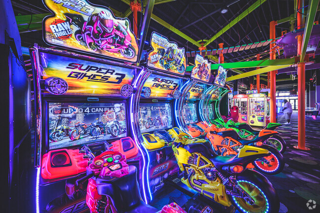 Surge Entertainment is a fun arcade not far from Sheldon.