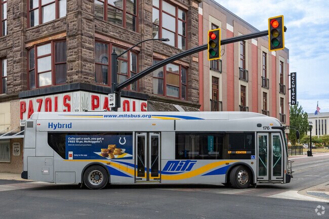 Buses run frequently from Minnetrista to downtown Muncie.