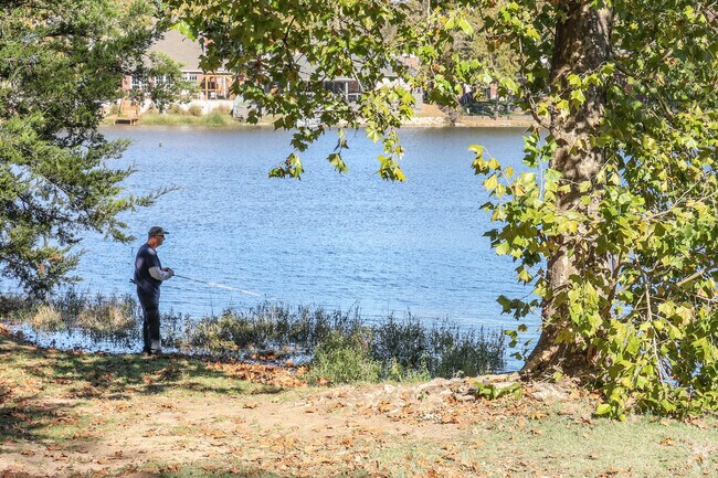Anglers love fishing at Sand Springs Lake Park.