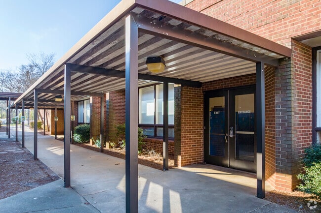 Bus rider entrance for West Elementary School students.
