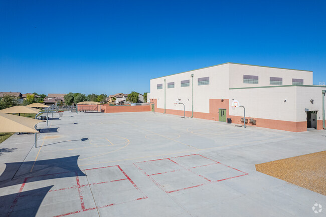 Four square fun at Paseo Pointe School in Laveen.