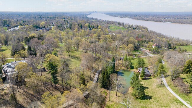 Glenview sits on a ridge overlooking the Ohio River