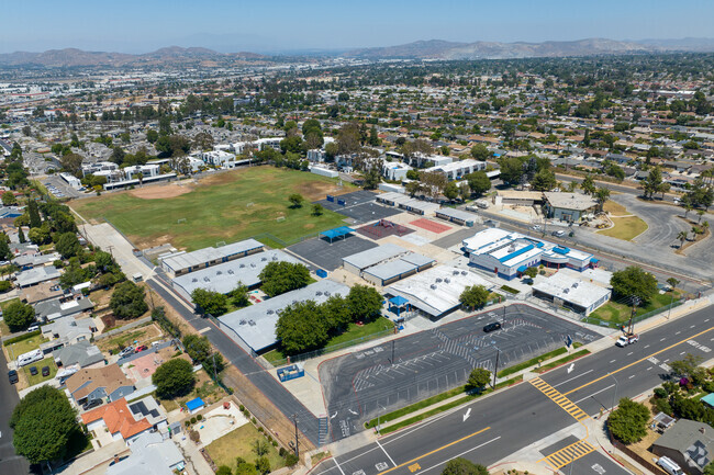 Coronita Elementary School has a large campus in the city of Corona.