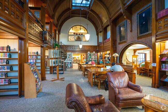 Bring your curiosity to a wealth of knowledge at Nevins Memorial Library near the East End.
