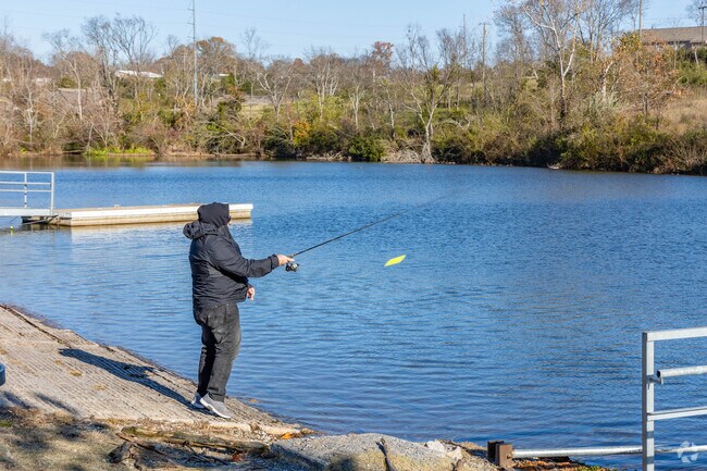 Fisherman can visit Rockland Recreation Area to catch their dinner in Hendersonville.