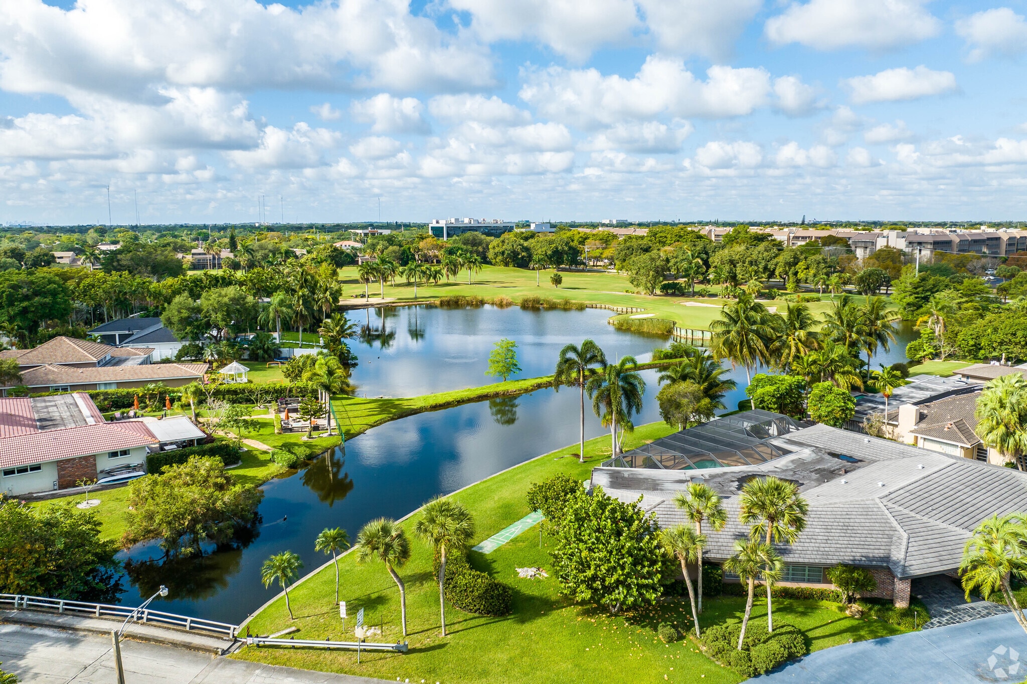 Emerald Hills is surrounded by lush greenery and beautiful blue waterways.