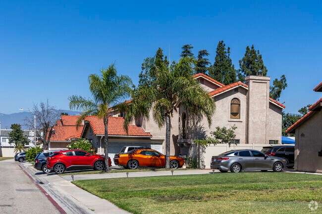 Mediterranean style homes line Riverview blocks.