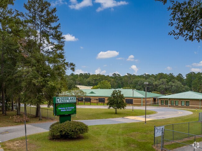 Deerlake Middle School is located on the northeast side of Tallahassee.